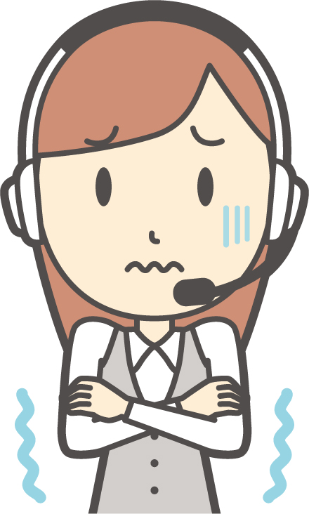 コールセンターで冷え性の女性